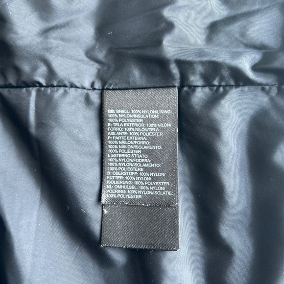 New The North Face Black Nylon Polyester Puffer Jacket size L - Picture 11 of 13